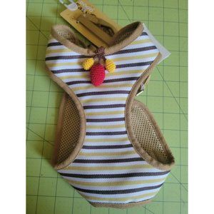 EasyGo Tan Striped Dog Harness by Dogo, Large, NWT